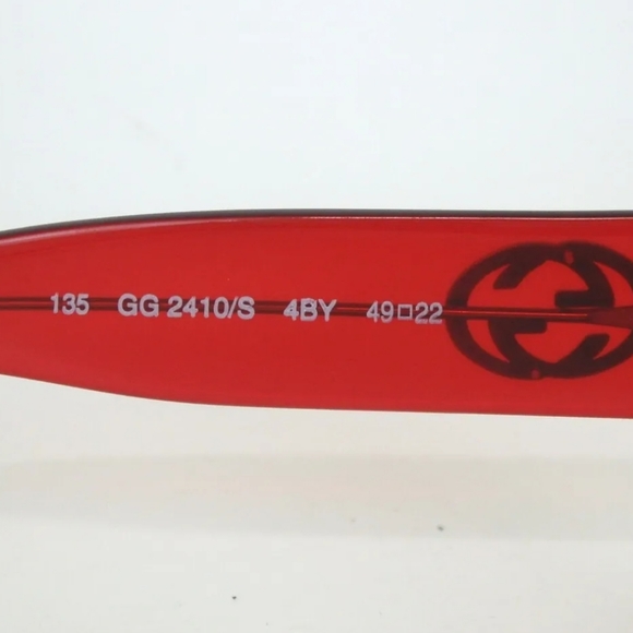 GUCCI 135 GG 2410/S INTERLOCKING G49□22 SUNGLASSES PLASTIC - Picture 8 of 15
